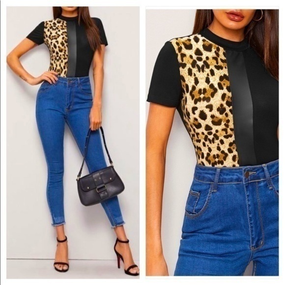 Leopard Print Tee - Picture 1 of 5